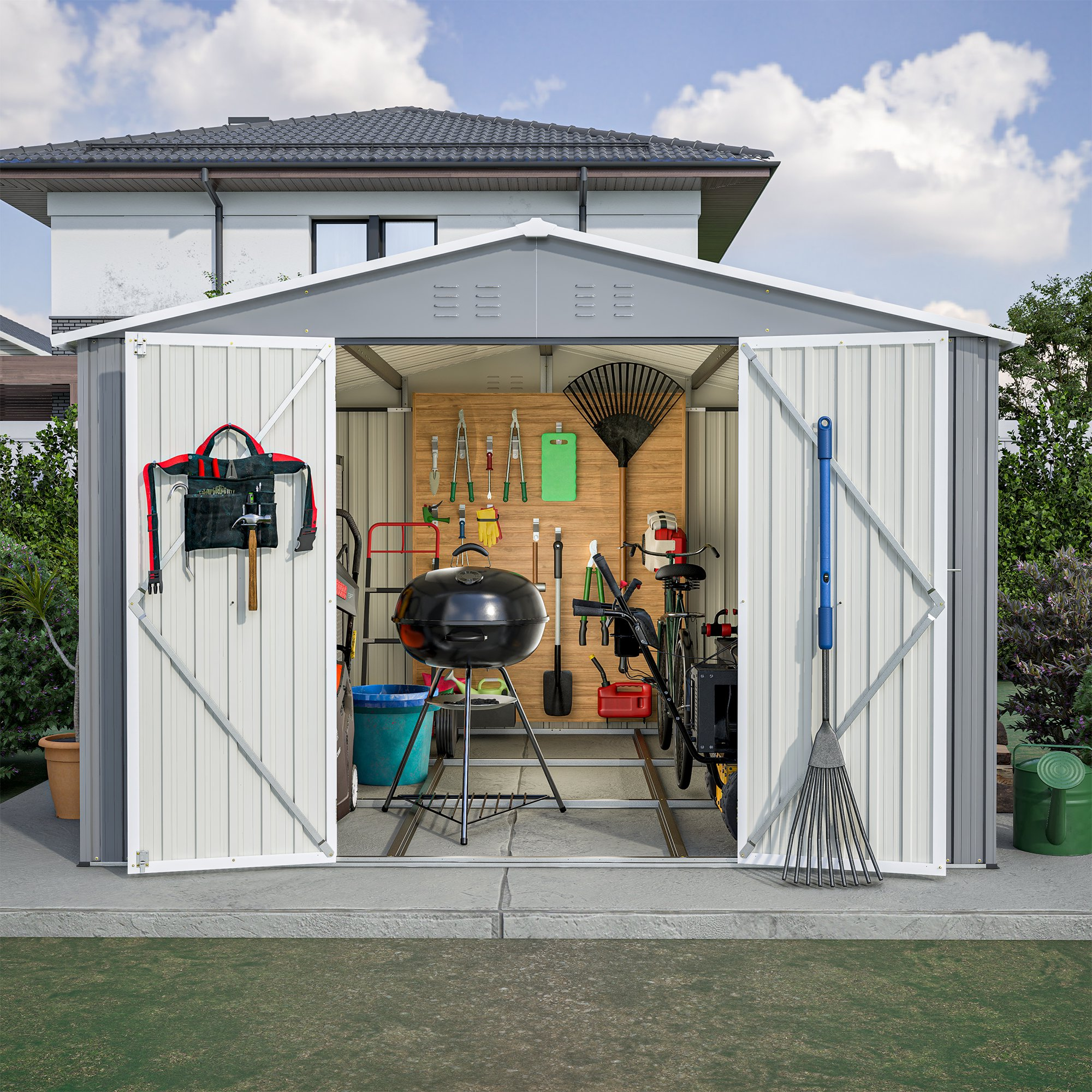 LZBEITEM 10 x 10 ft. Outdoor Storage Shed