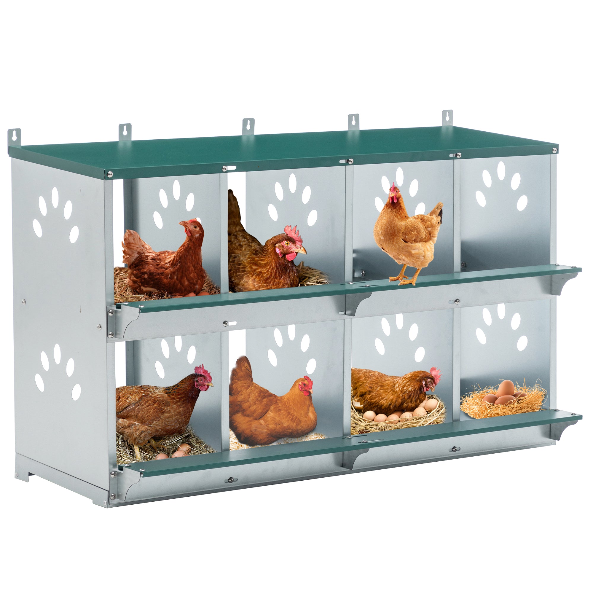 LZBEITEM 8 Chicken Nesting Boxes