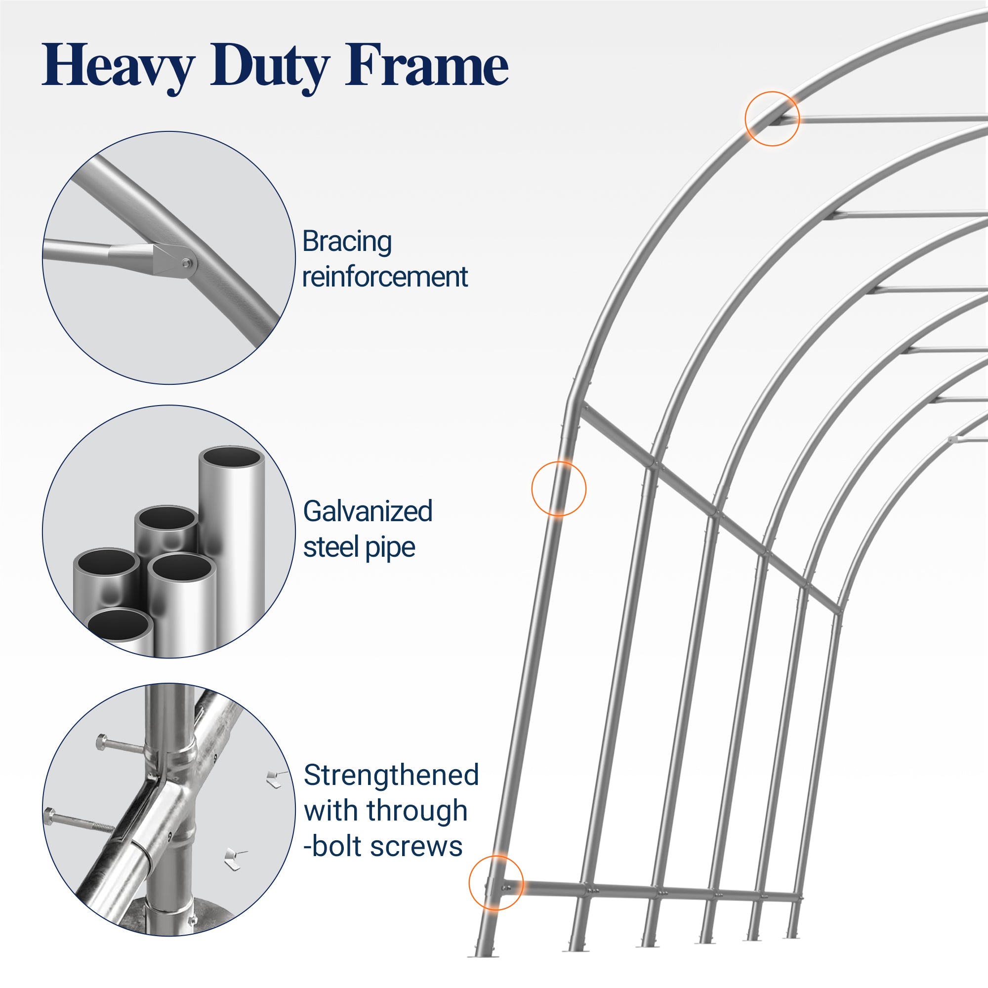 LZBEITEM Carports 12x20 ft Heavy Duty Car Canopy Garage with Removable Doors
