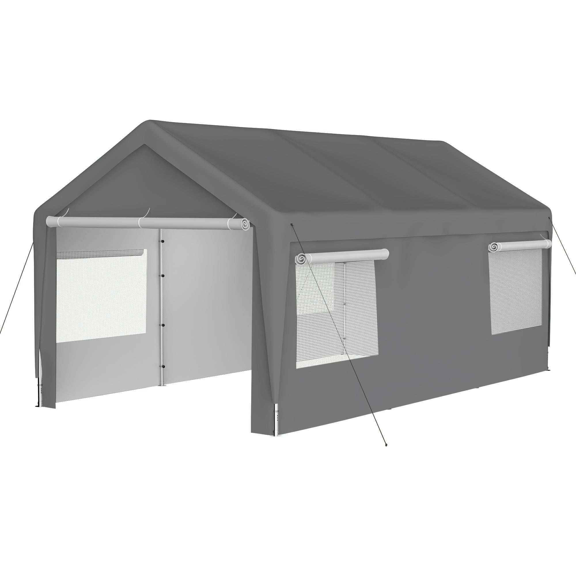 Thanaddo 13.ft x 20.ft Outdoor Carport Portable Garage Heavy Duty Canopy Storage Shelter