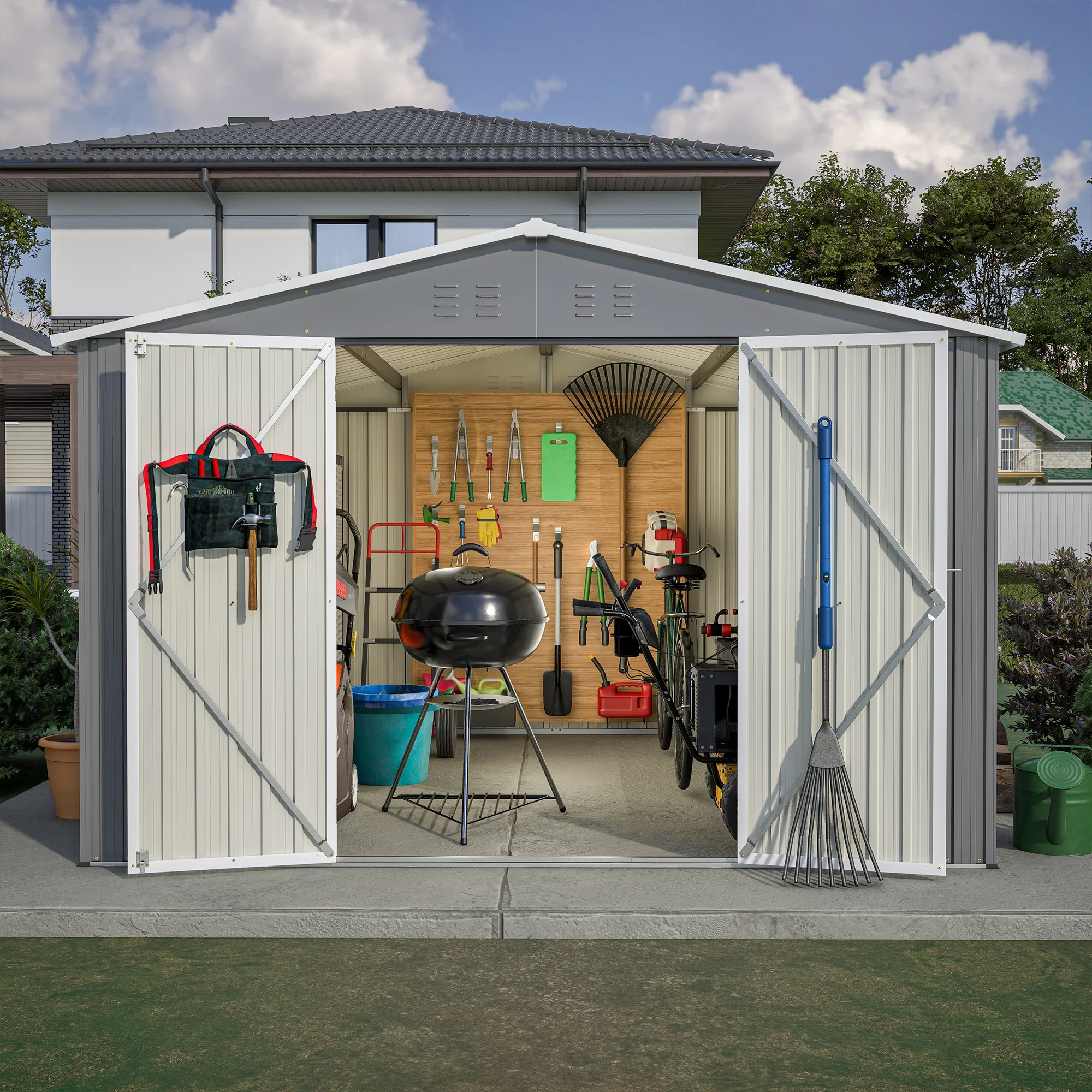 10 x 10 ft Outdoor Storage Shed