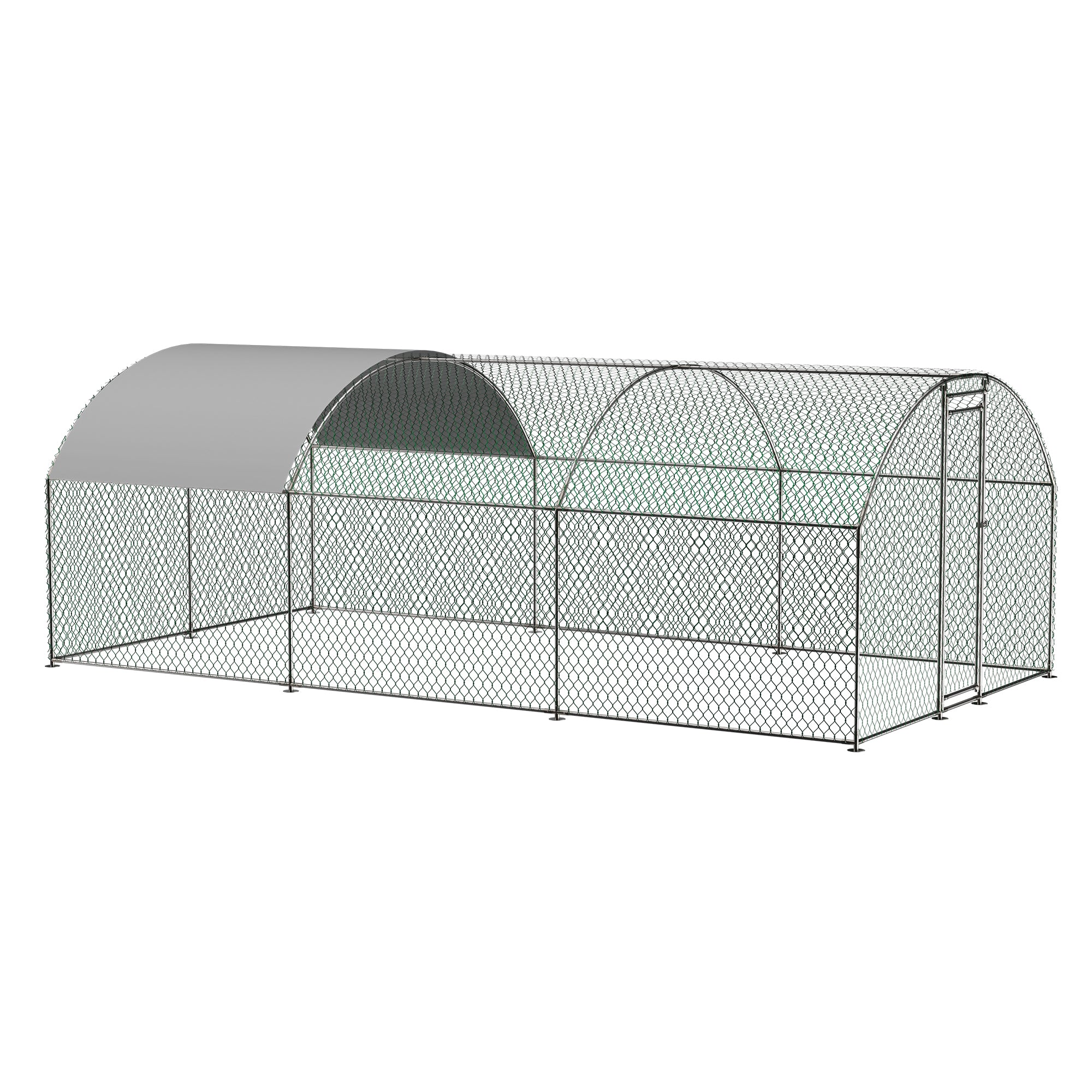 Thanaddo Large Walk-in Chicken Coop & Runs Curved Roof with UV Waterproof Cover CR36