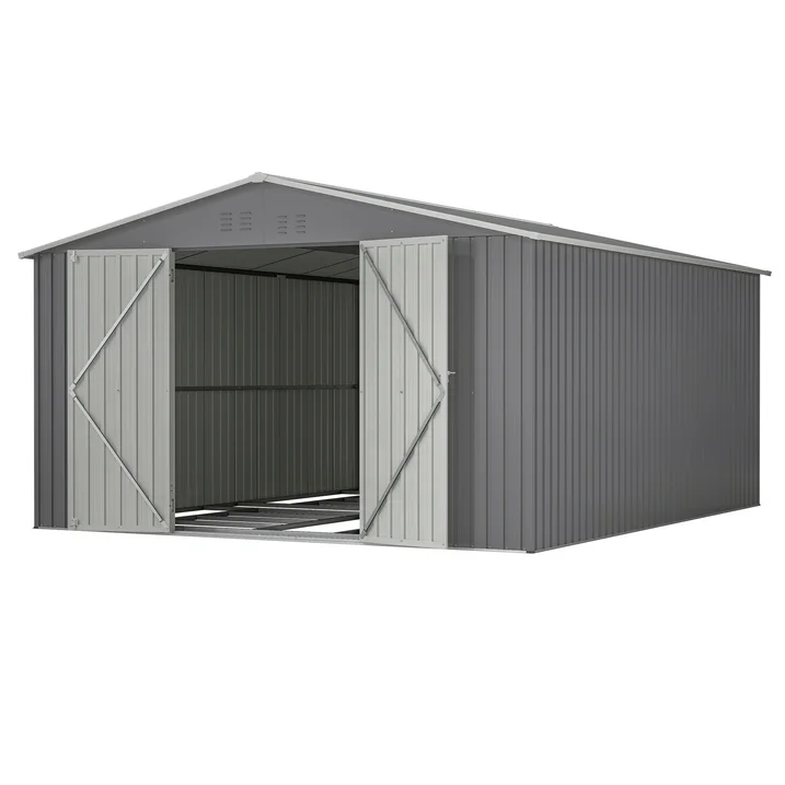 11 x 13 ft. Outdoor Metal Storage Shed