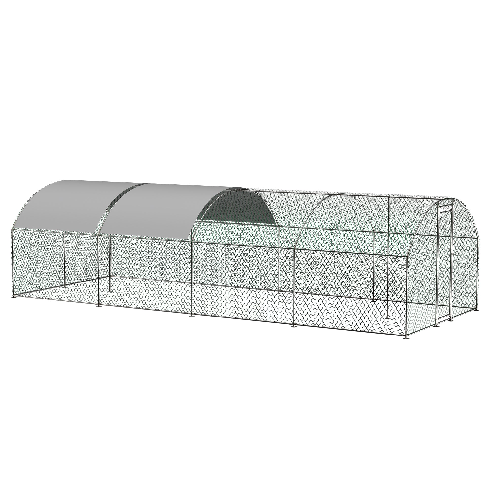 Thanaddo Larger Walk-in Chicken Coop & Runs Curved Roof with 2 Waterproof Covers CR38