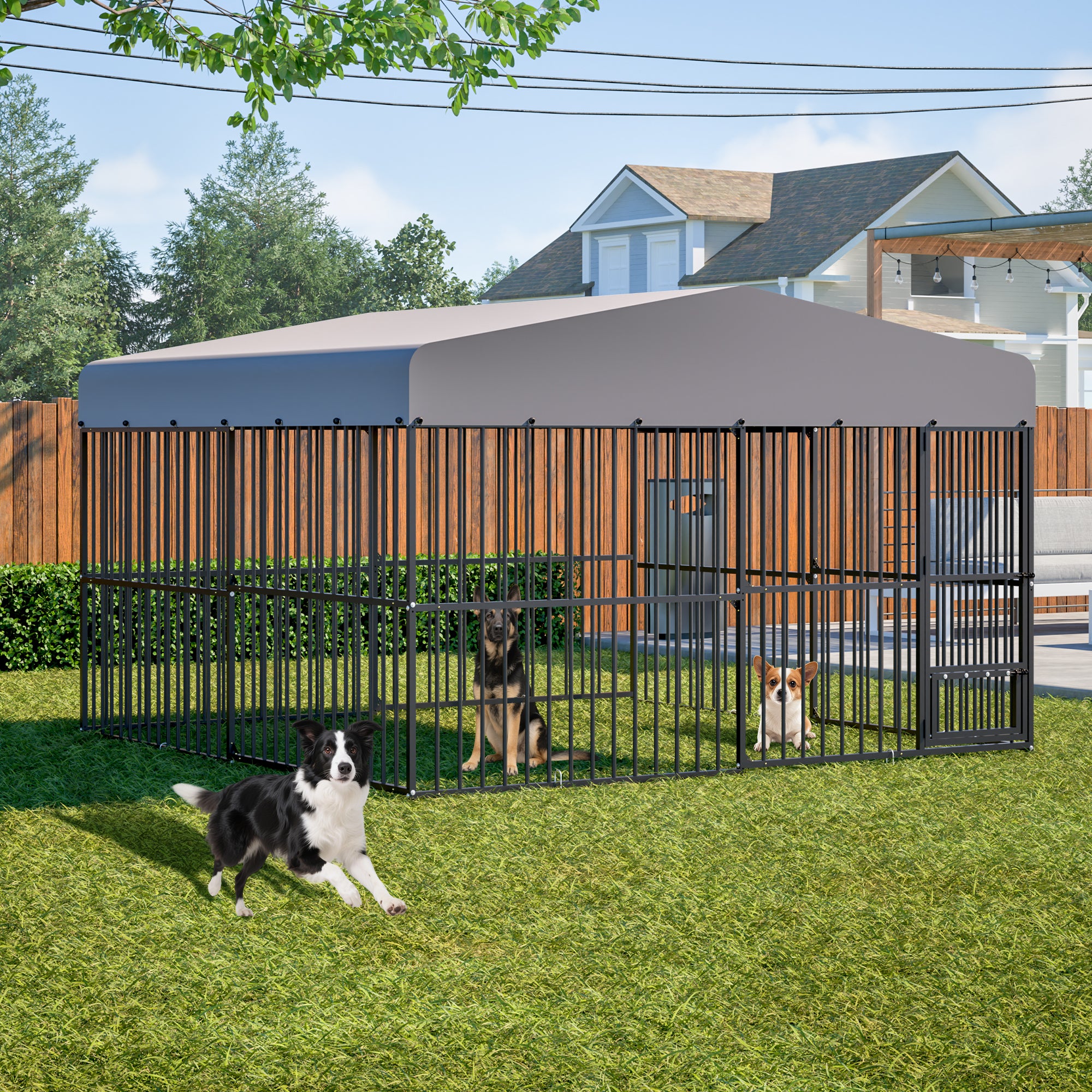 LZBEITEM Heavy Duty Outdoor Dog Kennel