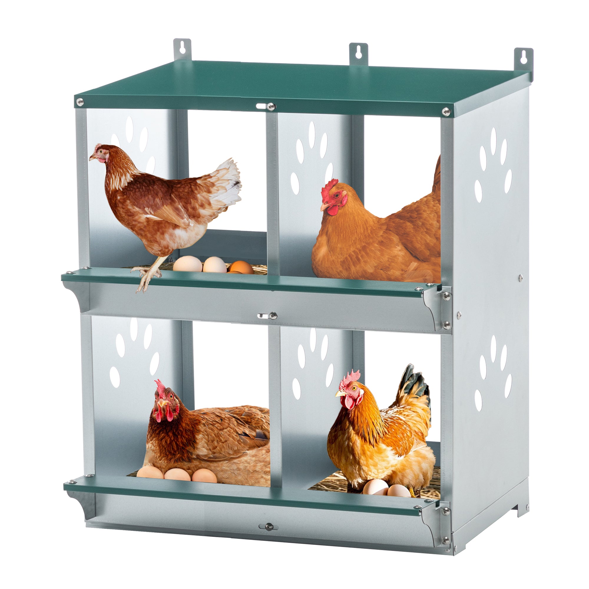 LZBEITEM 4 Chicken Nesting Boxes