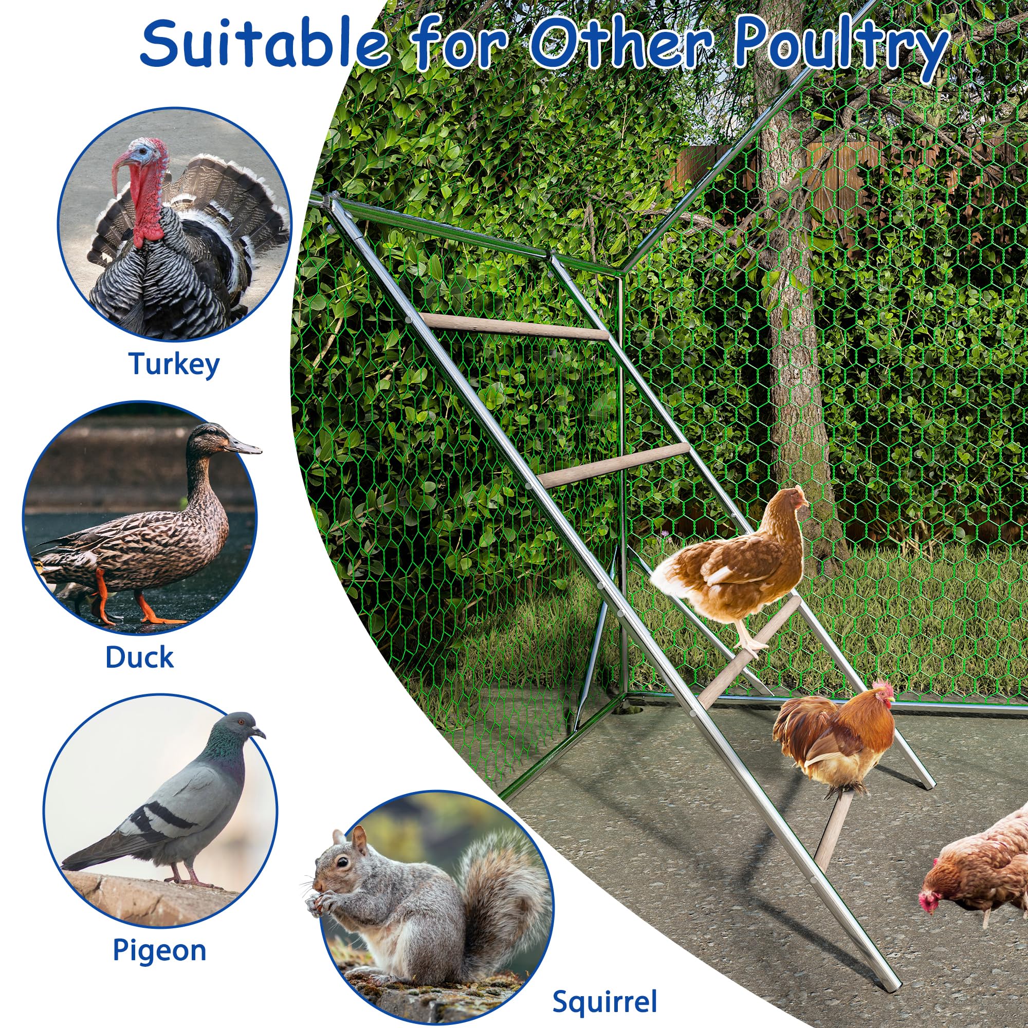 THANADDO Large Chicken Perch for Coop, Roosting Bar for Hen Stand,Funny Chicken Toy for Chicken Coop Accessories