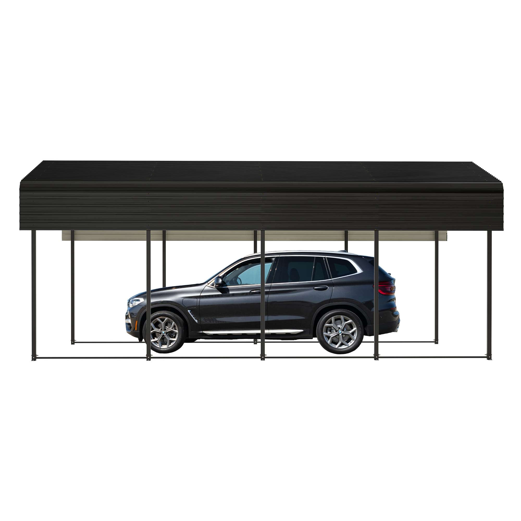 Thanaddo 13 Ft. W x 20 Ft. D Canopy Carport with Galvanized Steel Roof