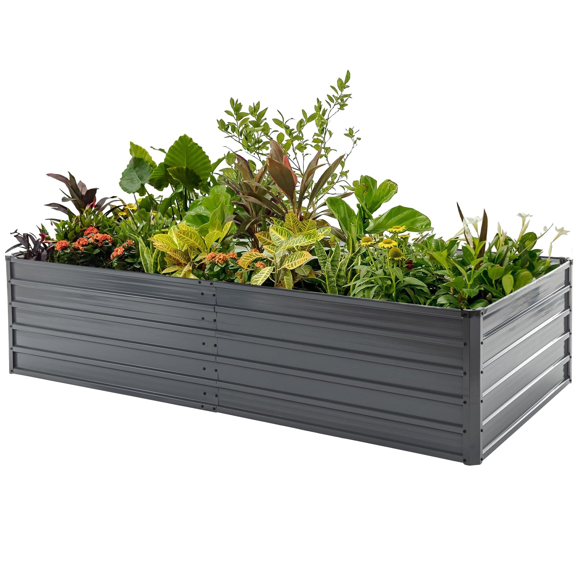 Thanaddo 22" Tall Large Modular Metal Raised Garden Bed Kit